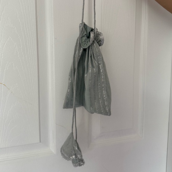 Metallic Silver and Light Blue Pakistani/Indian Suit - Picture 4 of 4